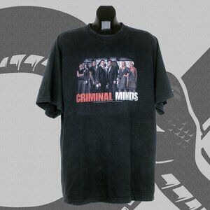 Criminal Minds Vintage T-Shirt 2000s TV Show Men's XL Black